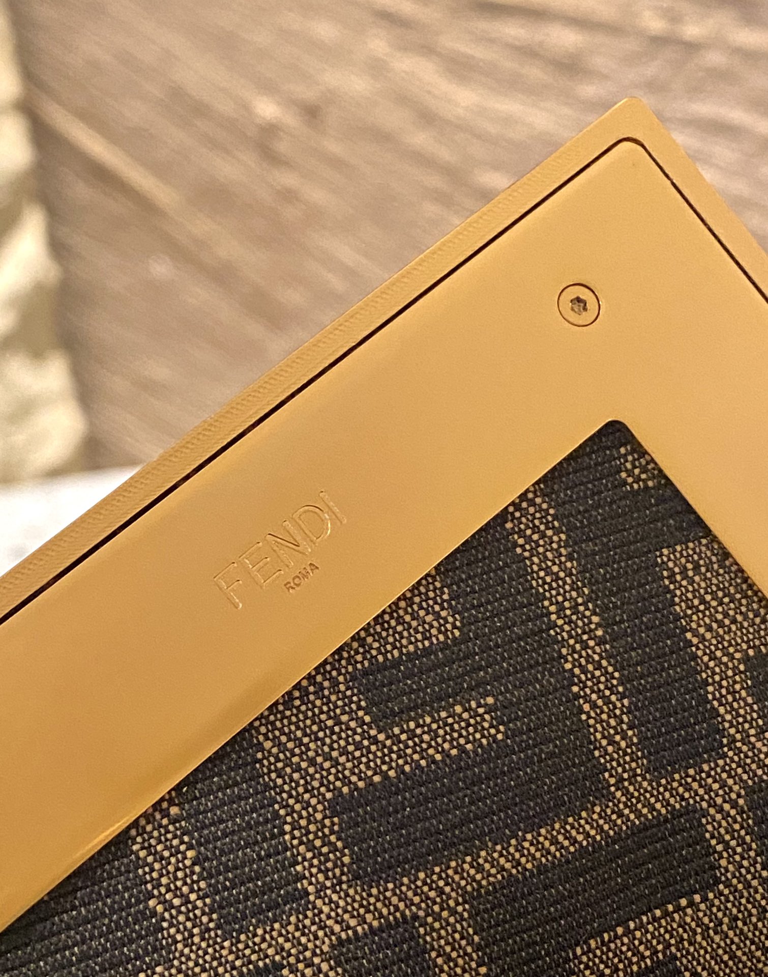 F**di first bag-26*18*9.5/32.5*23.5*15cm(brown)