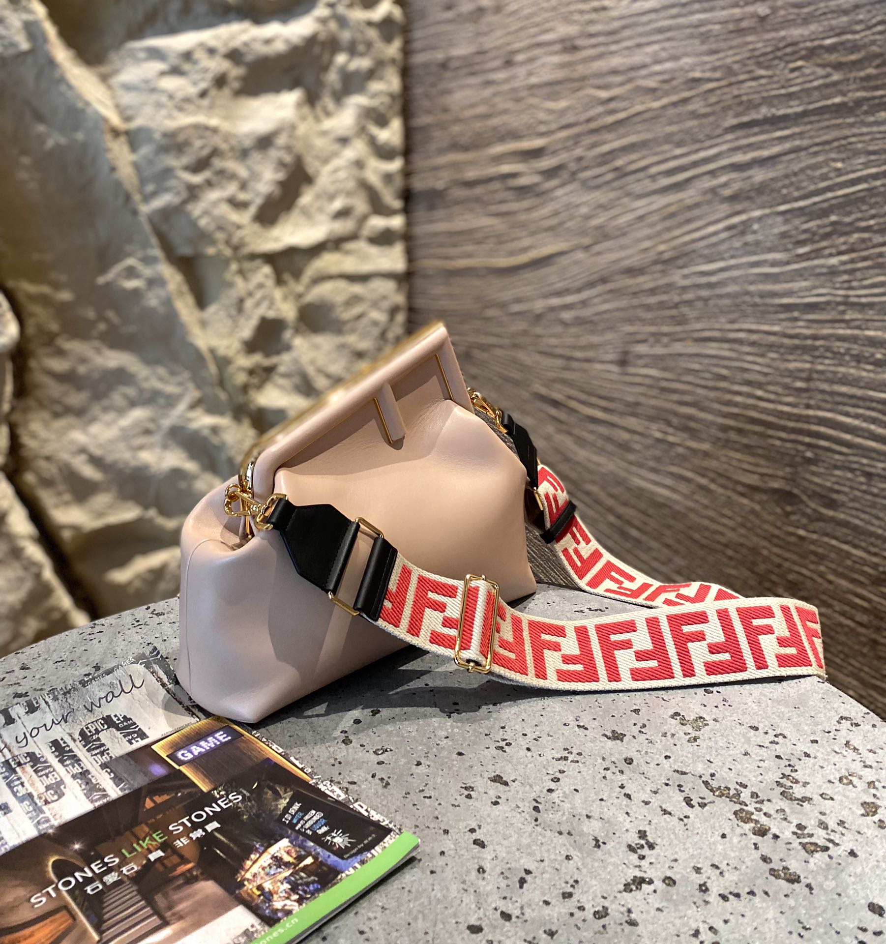 F**di first bag-26*18*9.5/32.5*23.5*15cm