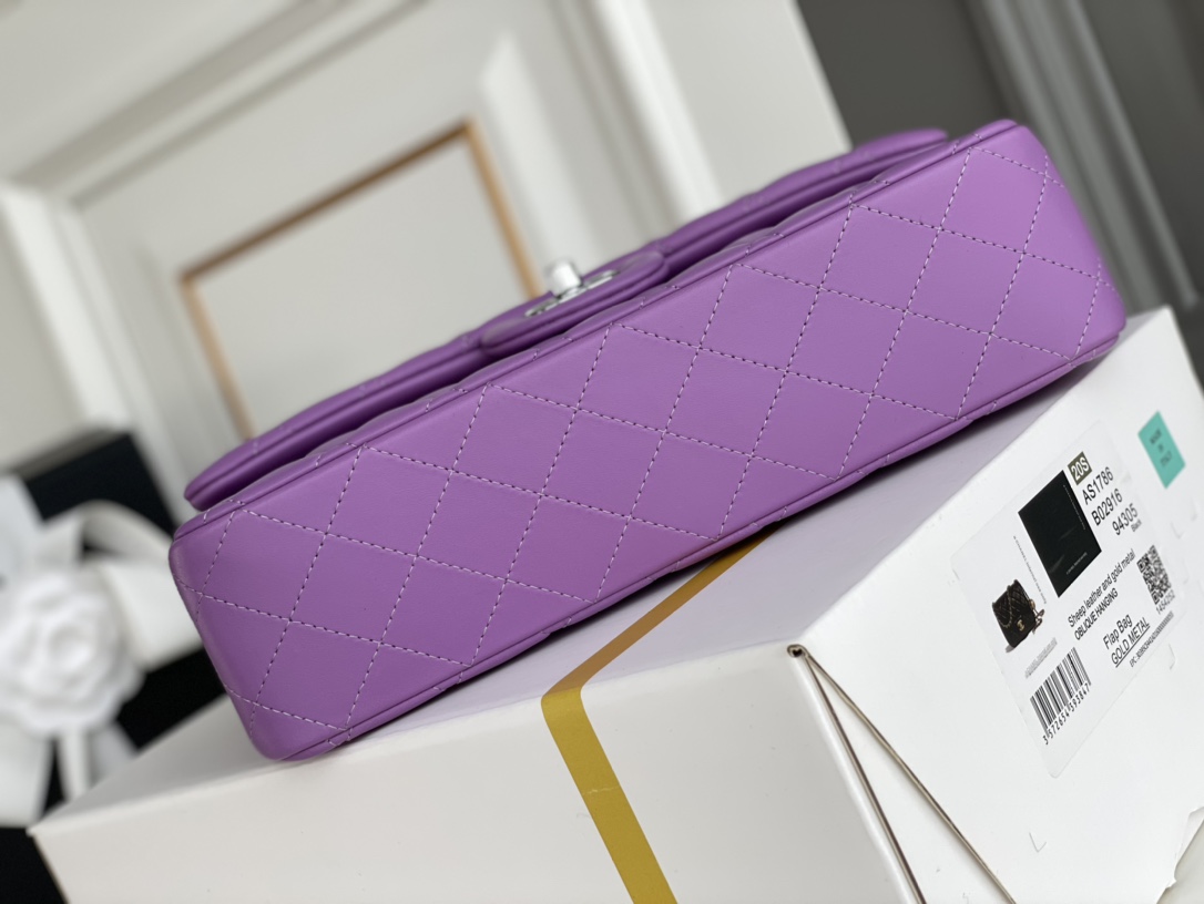 Ch@nel Flap Bag-Lambskin Leather-25CM