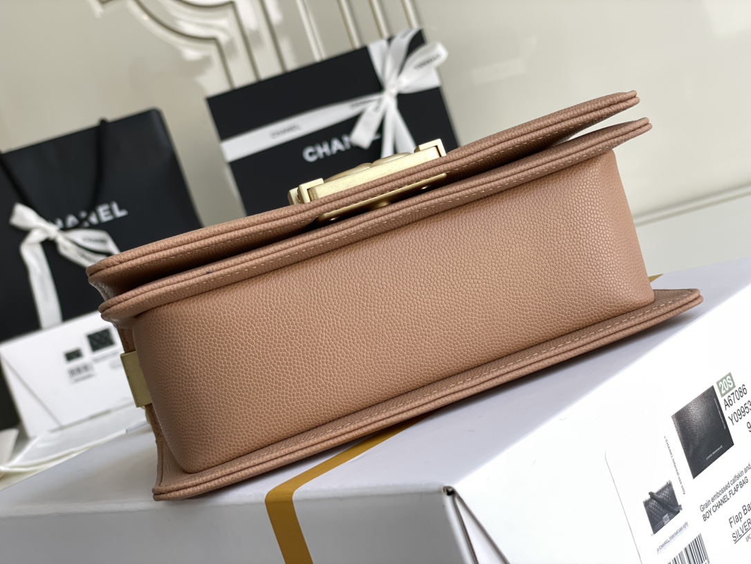 Ch@nel Boy Bag-Gravy-20CM