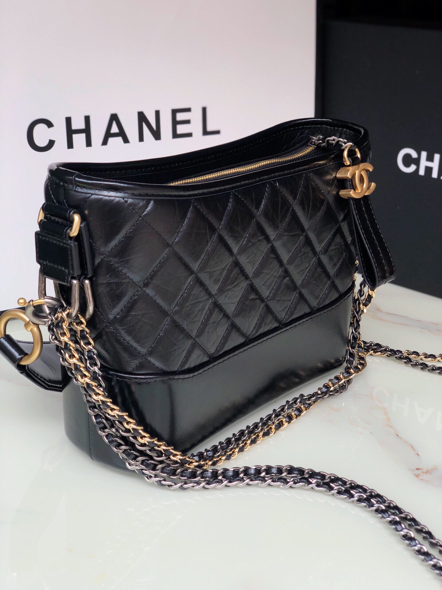 Ch@nel Medium Gabrielle Handbags-25CM