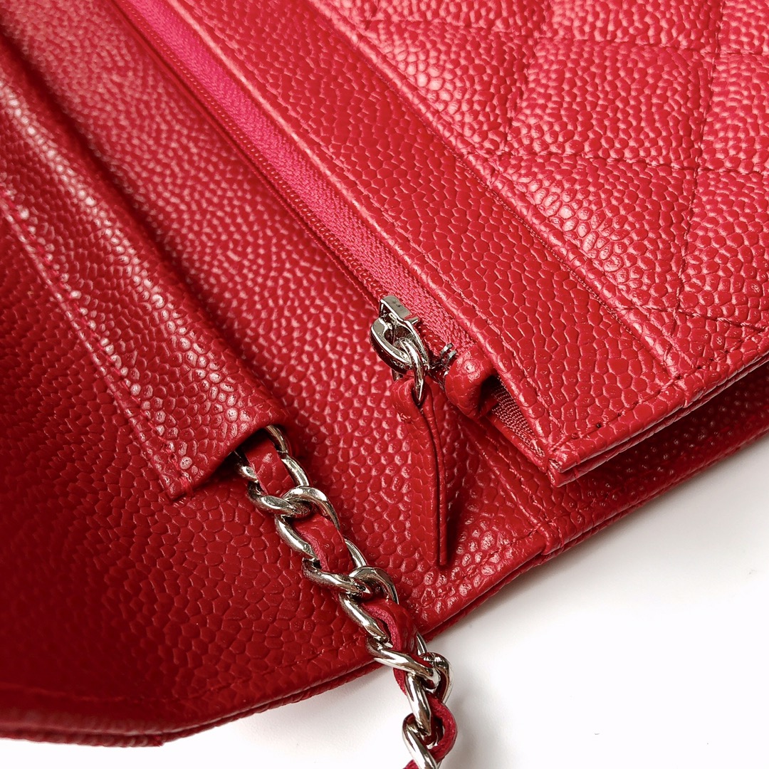 Ch@nel Wallet On Chain-Silver Hardware-19*12*3.5CM