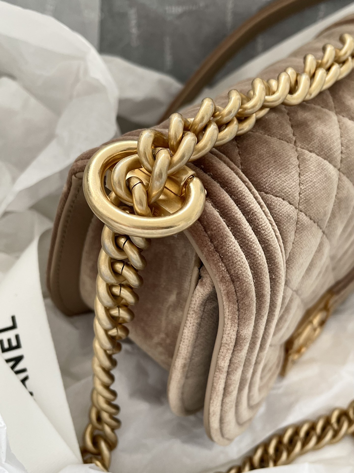 Ch@nel Boy Bag-18*12.5*6CM