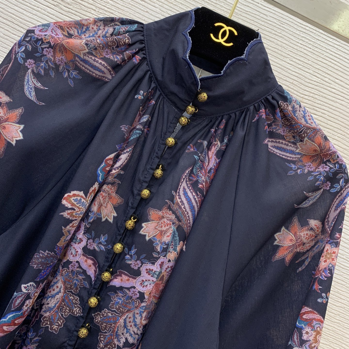 Zimmermann Floral Print Cotton-Linen Blouse & Pleated Pants Set