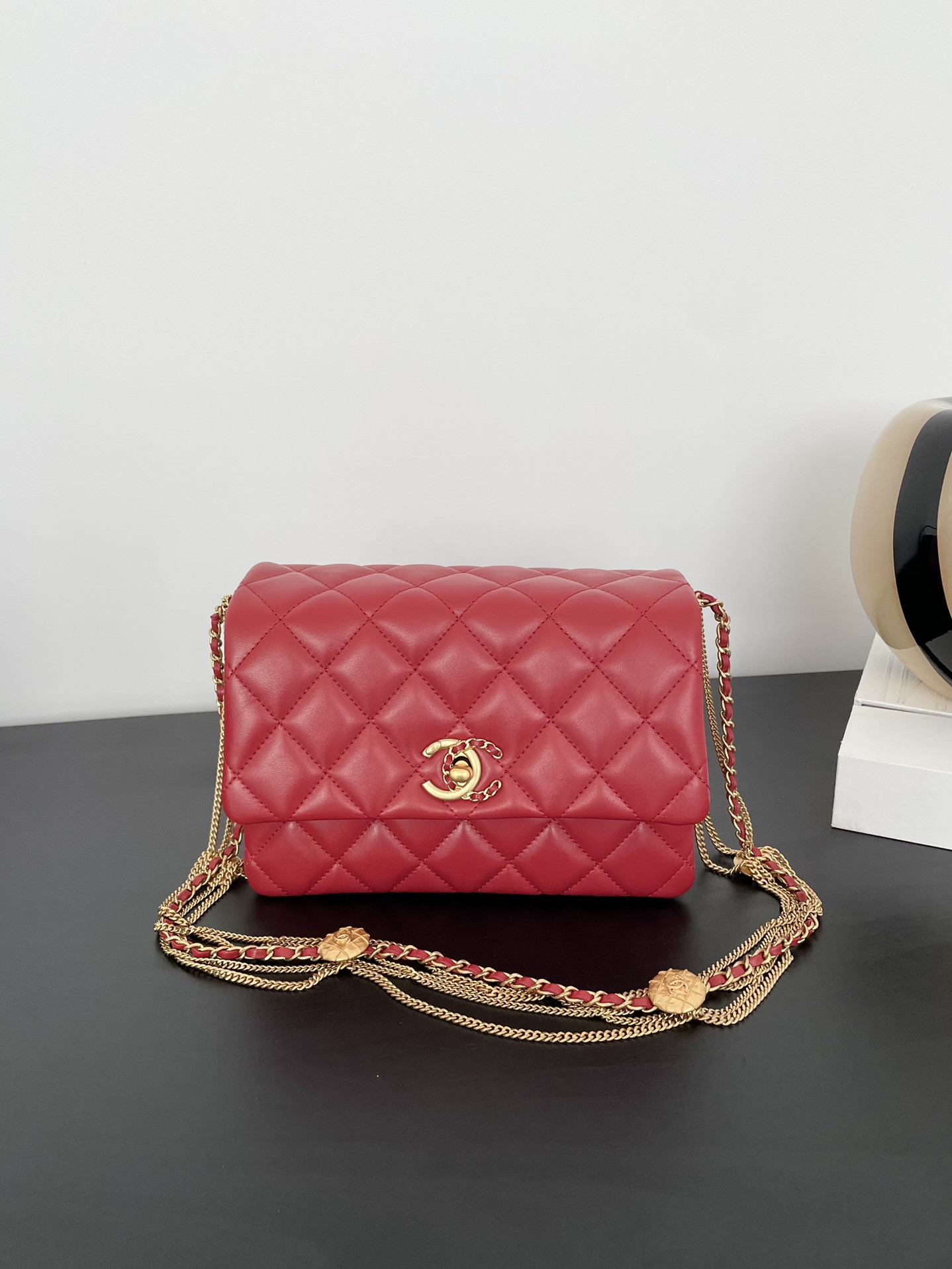 Ch@nel Flap Bag-21.5*14*10CM
