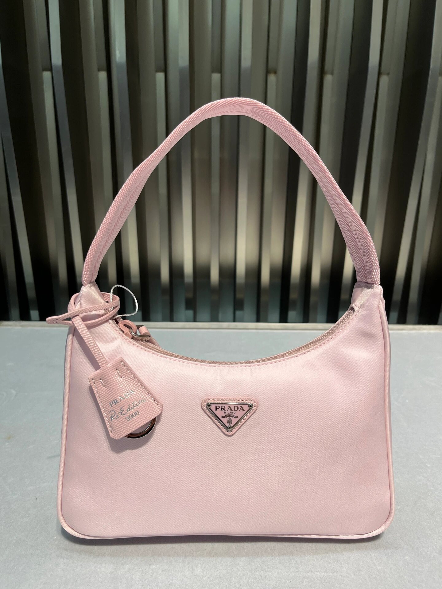 Pra*a nylon 1bc204b hobo bag-23*17*6.5cm