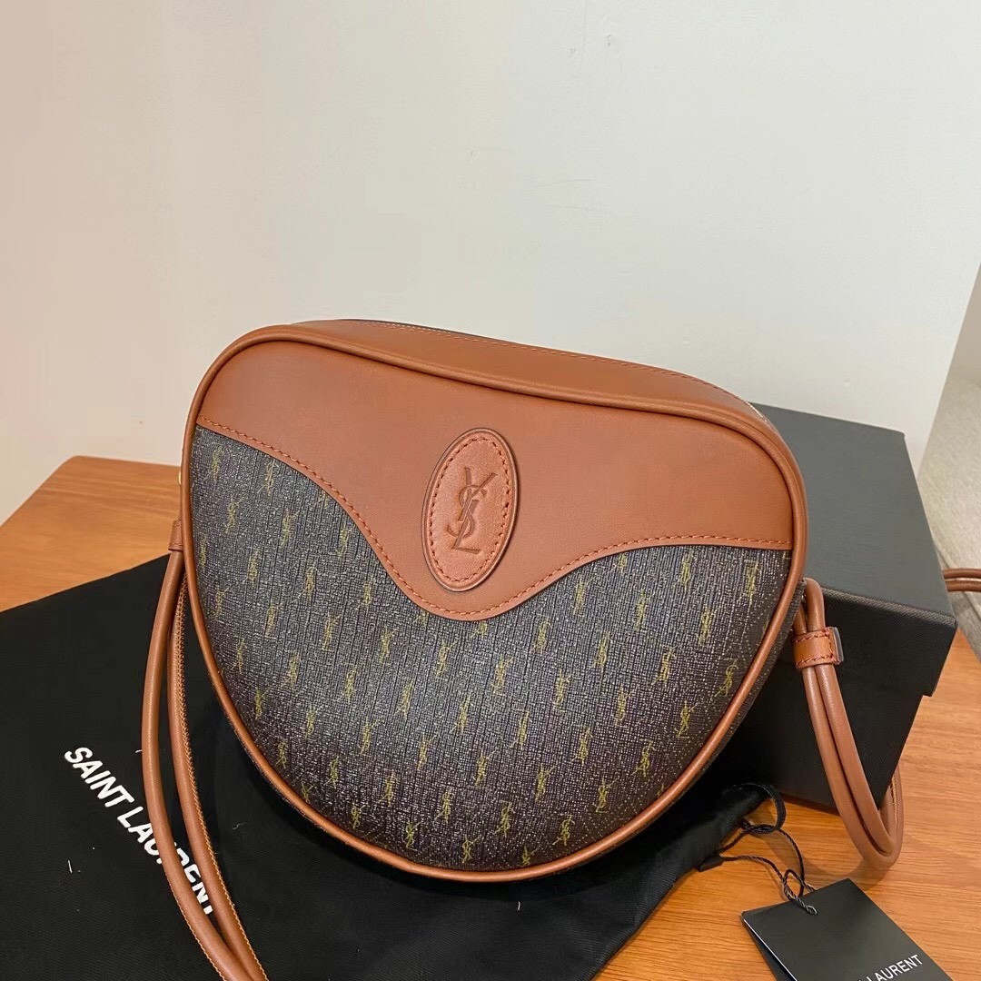 Y*L mongramme coeur bag -20*17*6cm