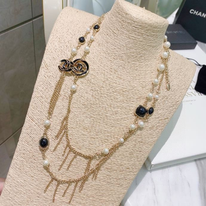 Ch@nel Sweater Necklace