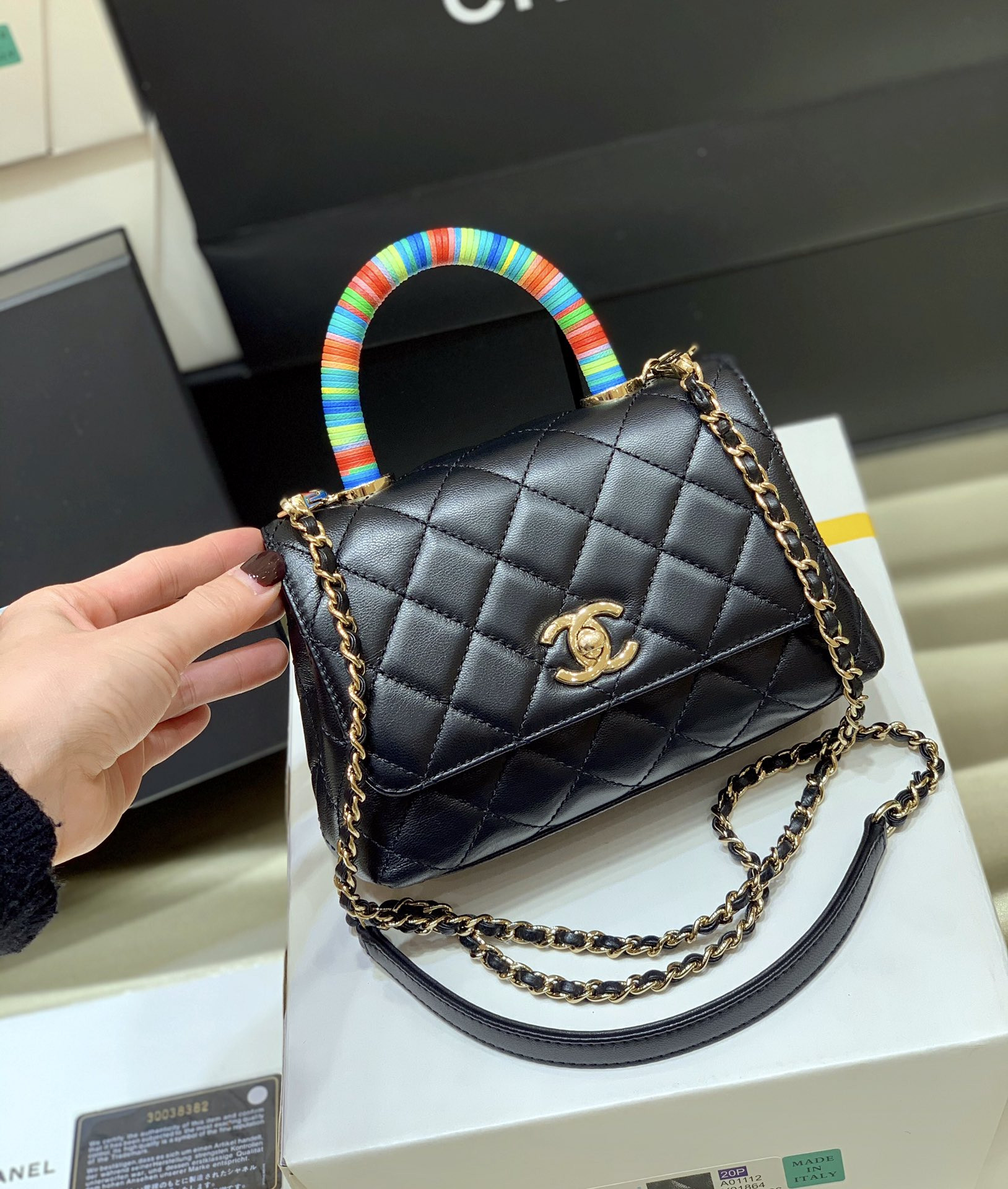 Ch@nel Coco Handlebag-13*19*9CM