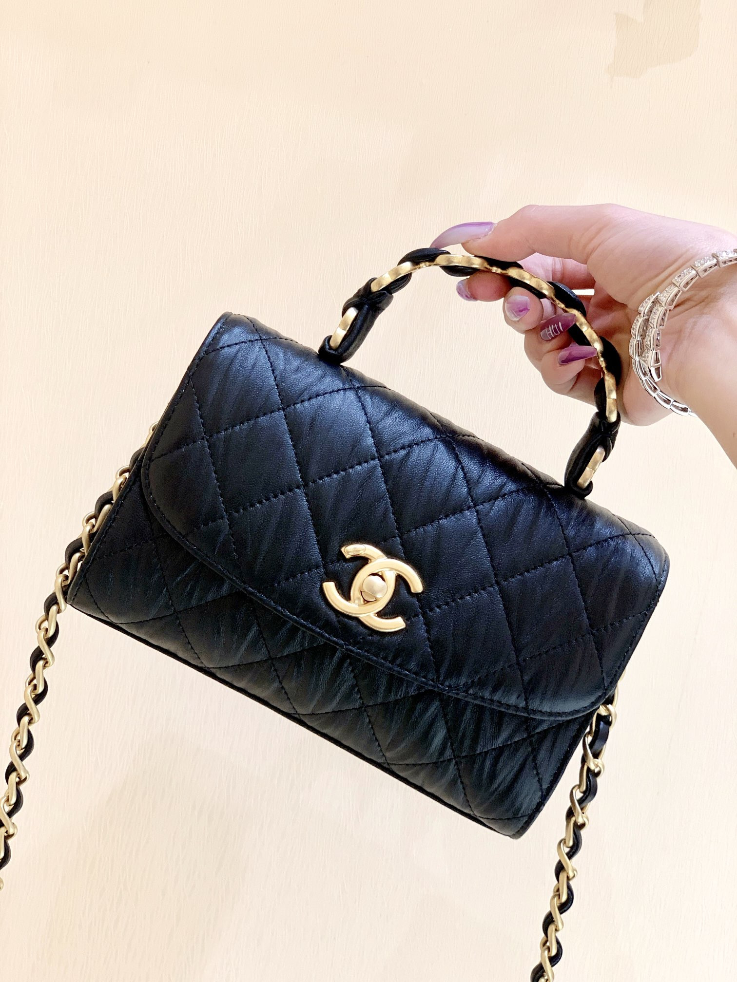 Ch@nel Top Handbags-AS2477-19.5x12.5x7CM