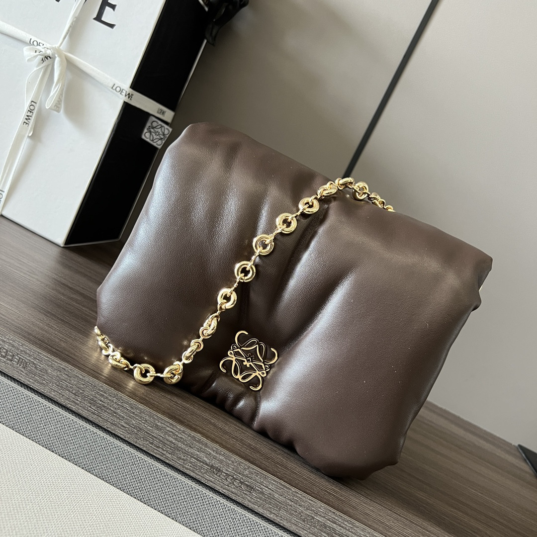 L0ew* puffer goya bag-23*13*6cm