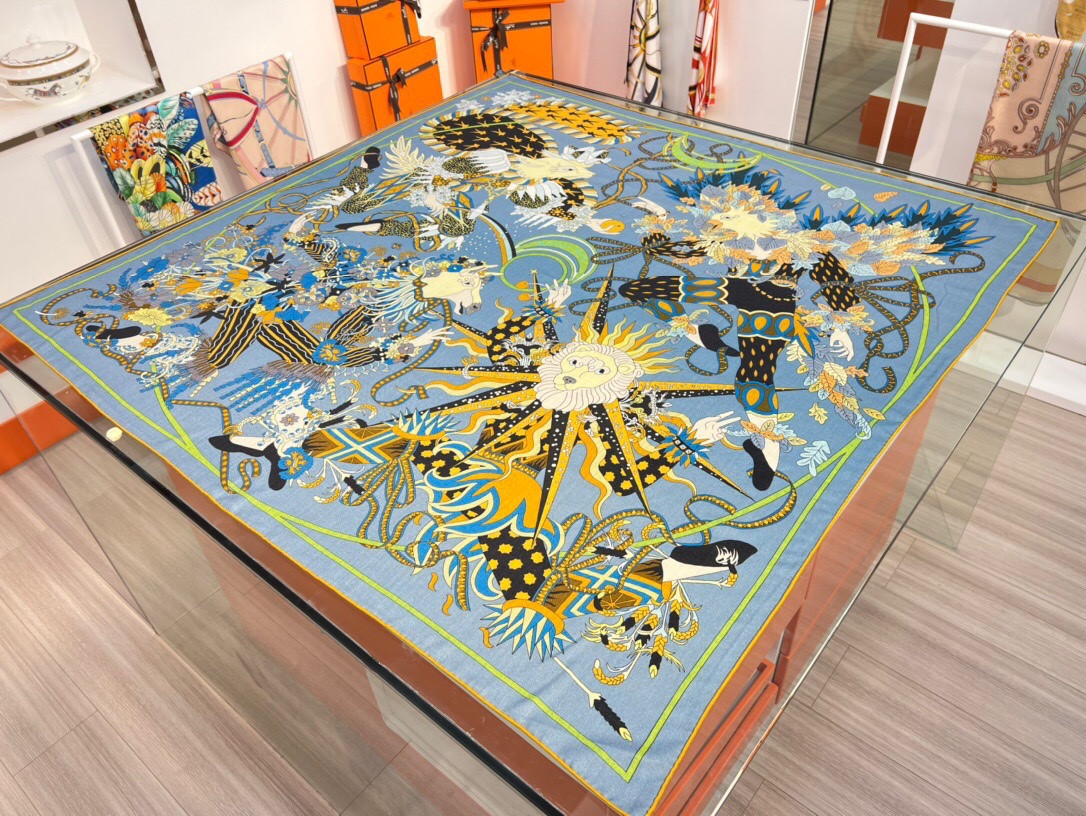 H**mes shawls-140*140cm