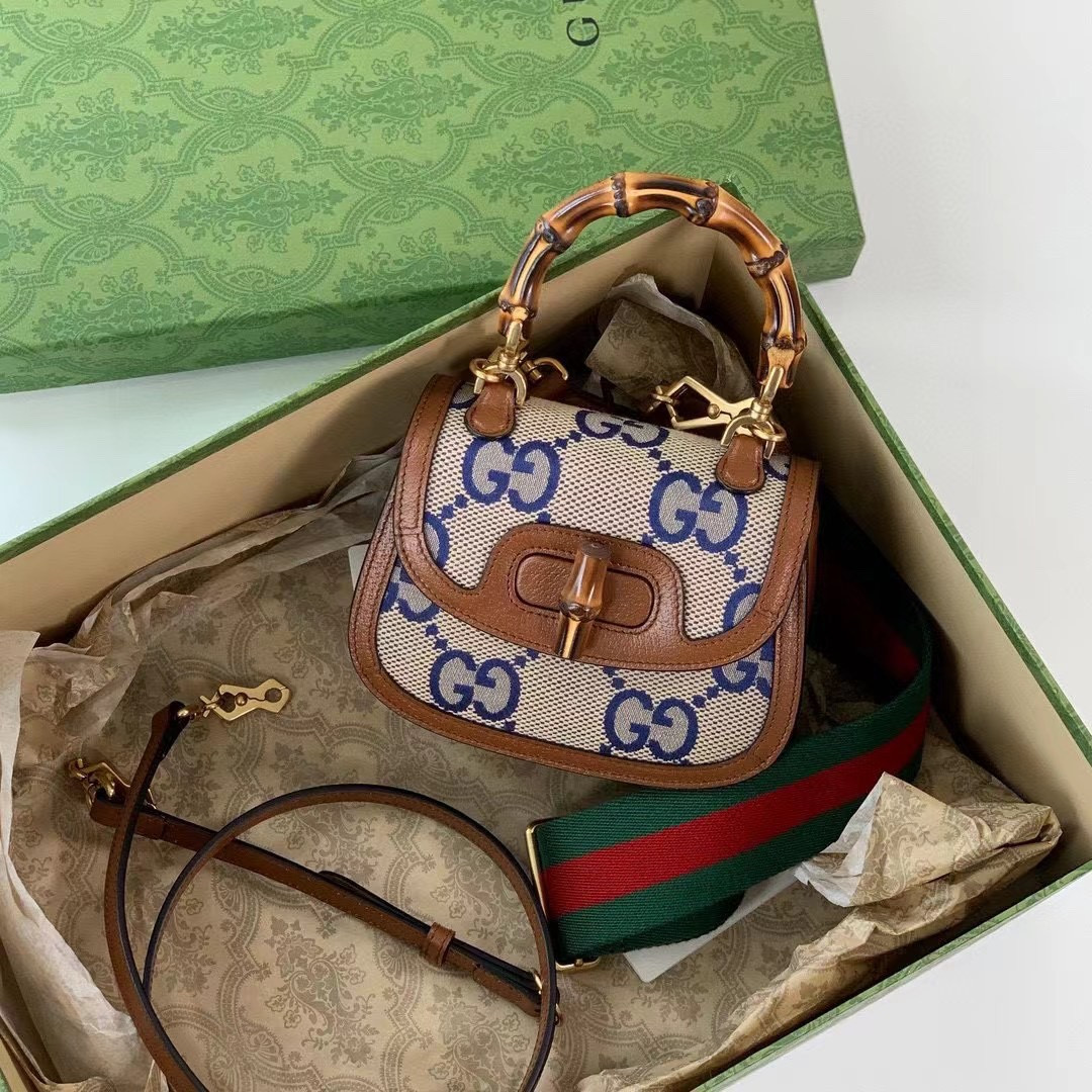 G*u*i bamboo bag-17*12*7.5cm