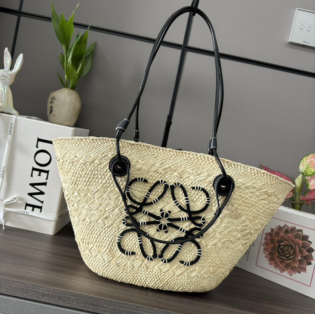 L0ew* anagram basket tote-46*27*30cm