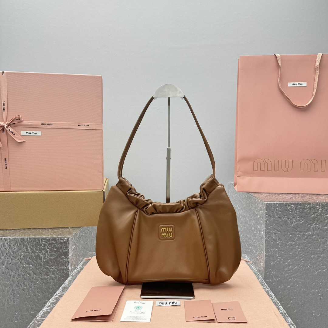 M*um*u wrinkle dumpling bag-38*19*7cm