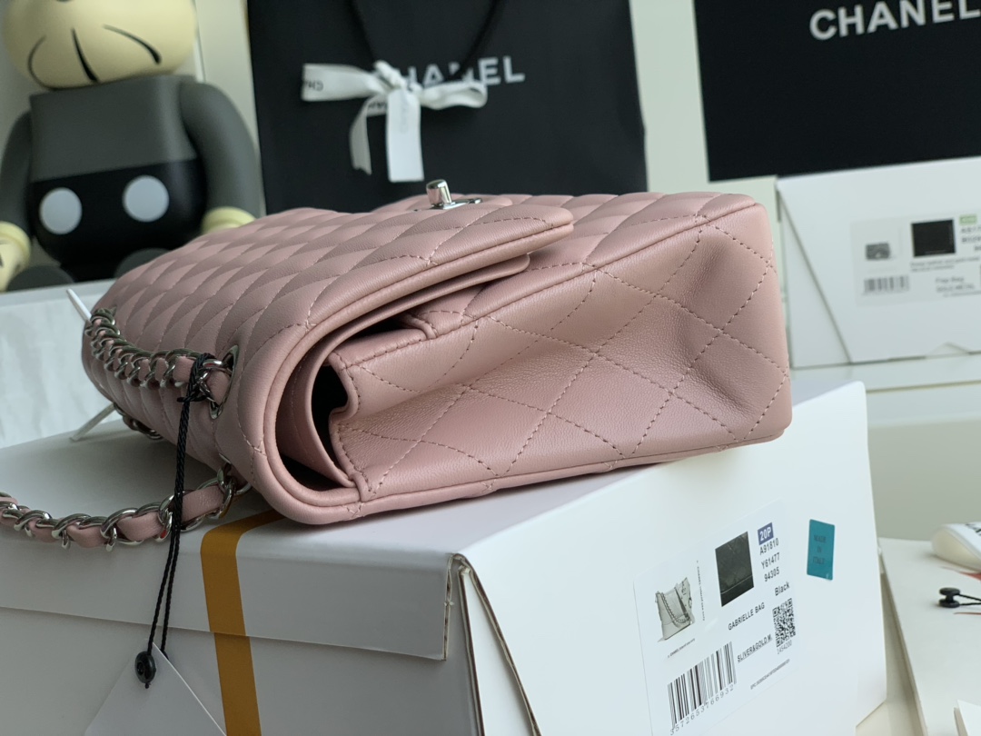 Ch@nel Flap Bag-Lambskin-25CM