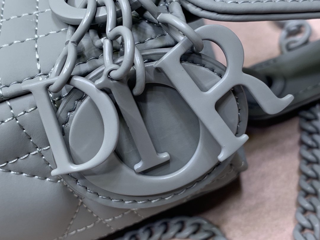 lady D*or with lambskin-17*15*8cm