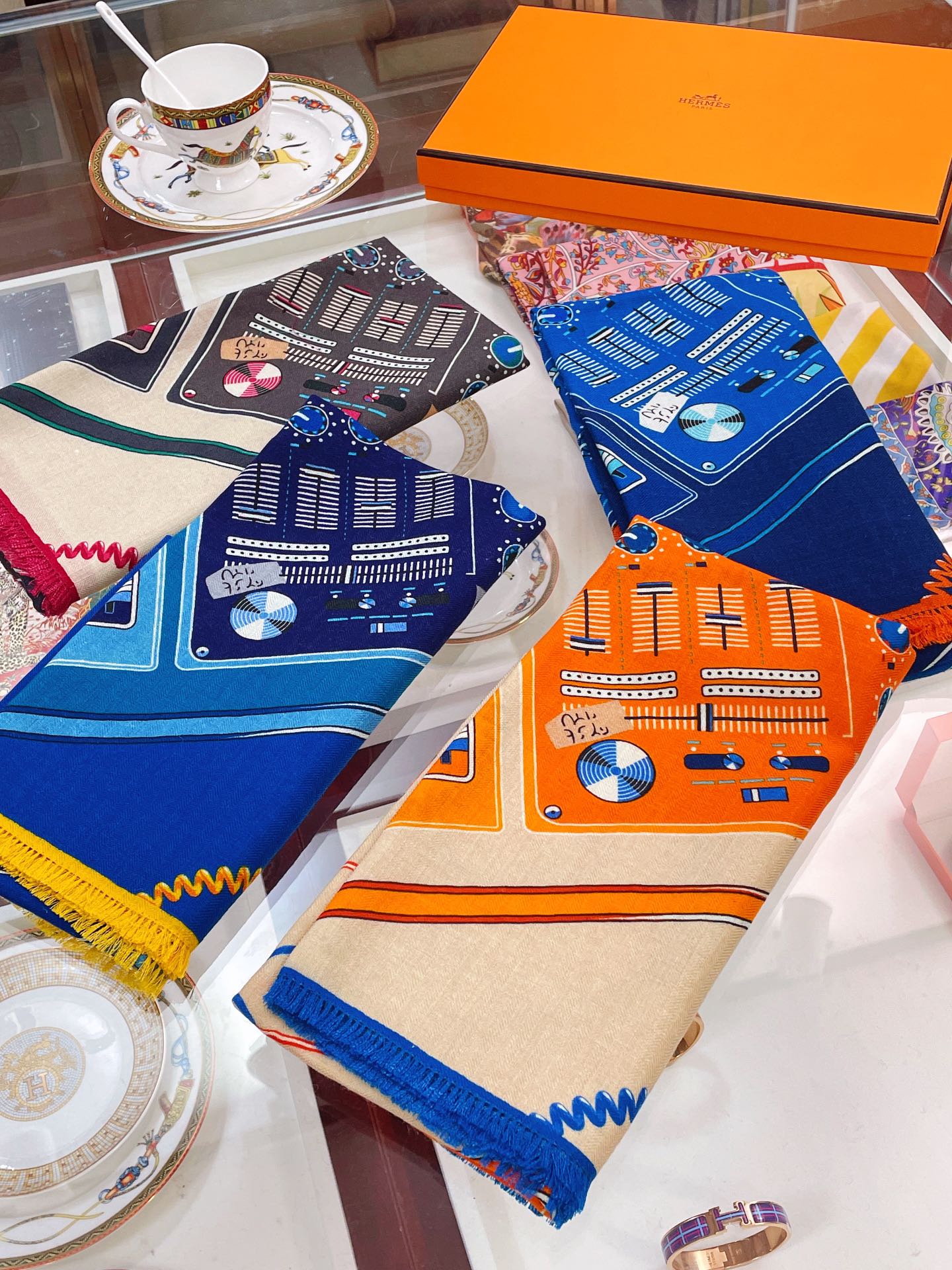 H**mes cashmere scarf-80*200cm