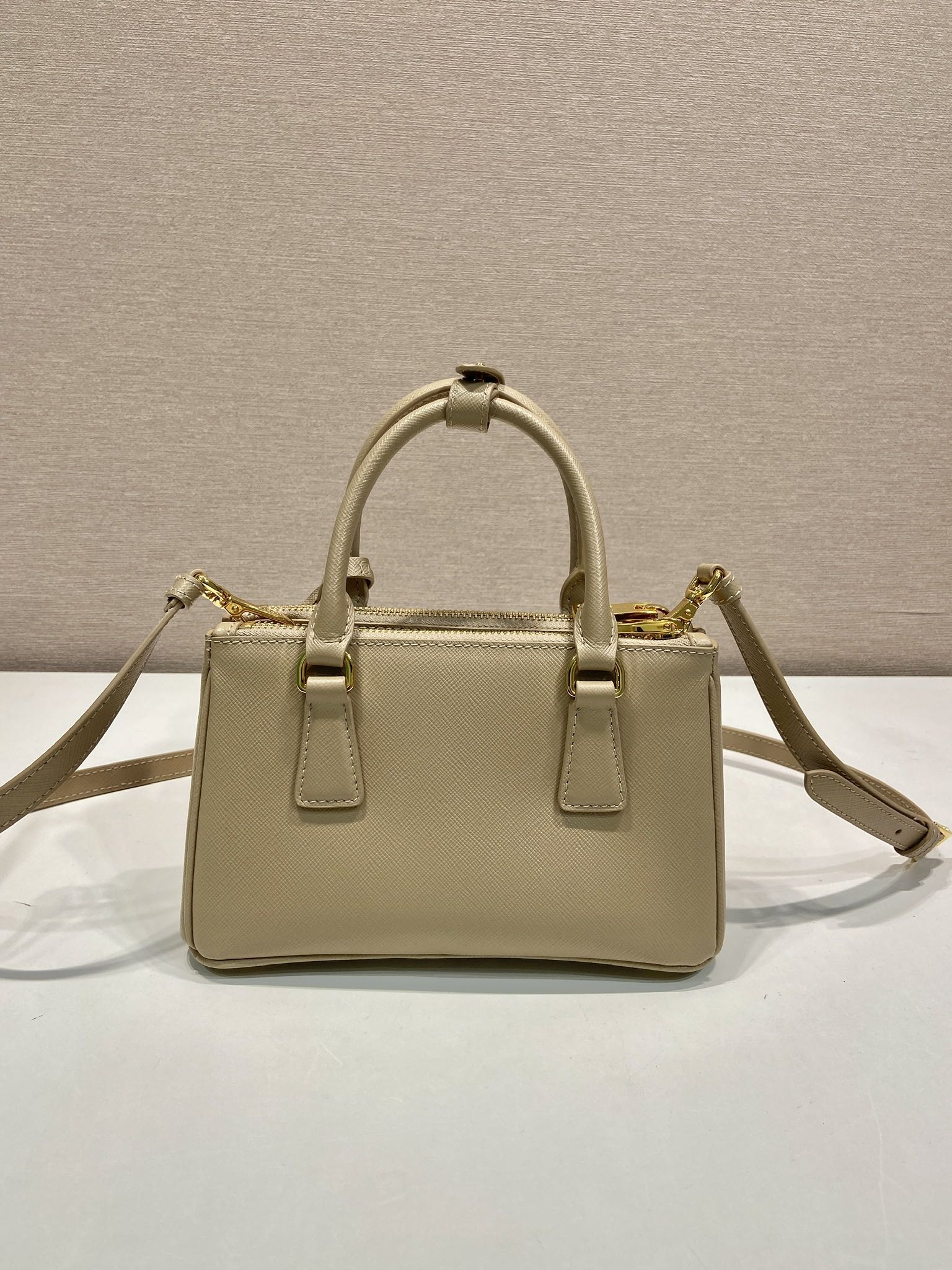 Pra*a cameo galleria saffiano leather mini-bag-1ba916-21*12.5*8.5cm