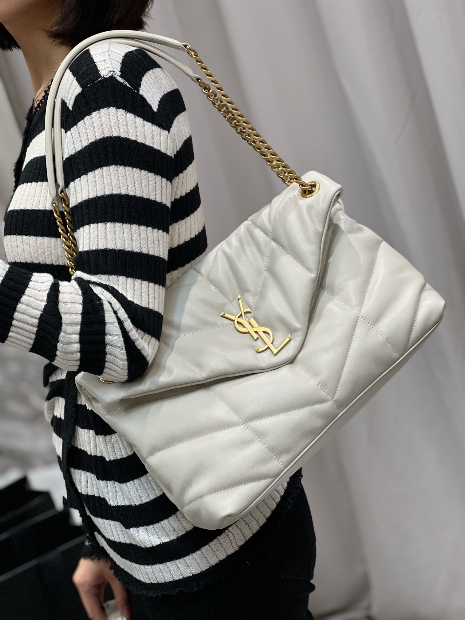 Y*L loulou puffer-lambskin leather