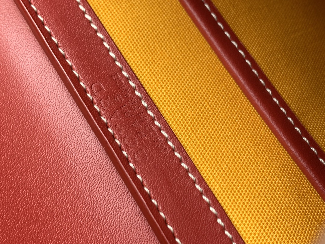 Go*ard coated canvas and leather saigon top handle bag-21cm