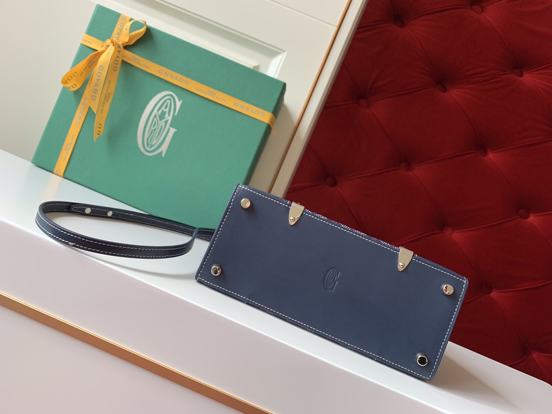 Go*ard coated canvas and leather saigon top handle bag-21cm