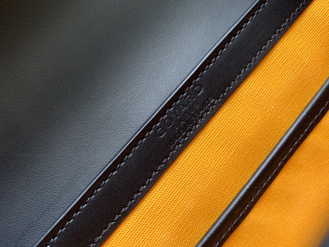 Go*ard coated canvas and leather saigon top handle bag-21cm