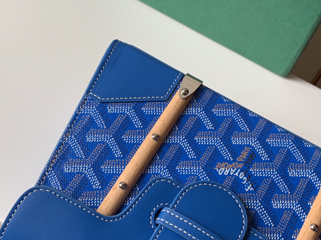 Go*ard coated canvas and leather saigon top handle bag-21cm