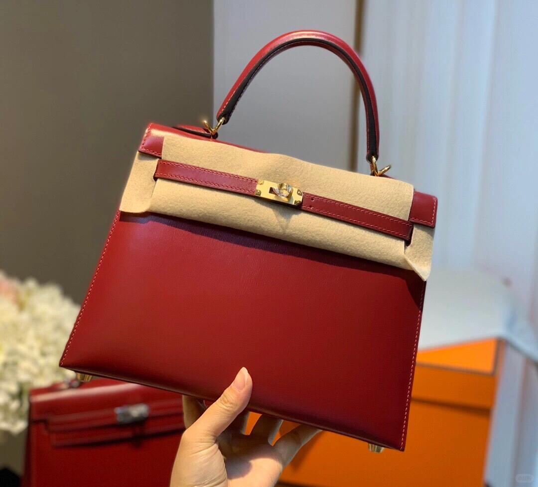 H**me5 kelly 25cm-box leather