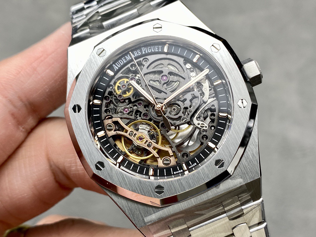 audemars p1g*et royal oak double Ba1an*e wheel openworked