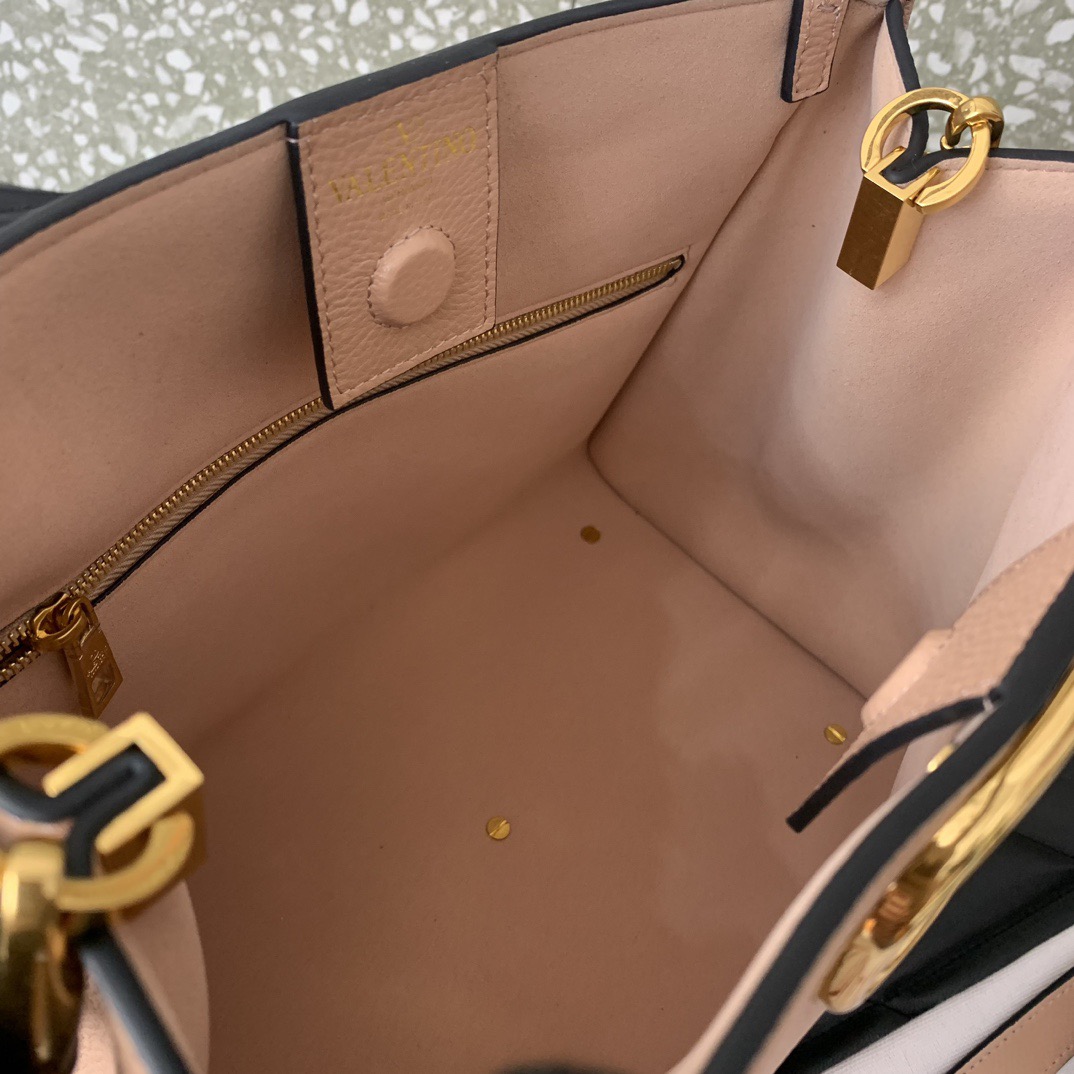 Va1e*ntin0 garavani alltime small handbag in grainy -26*21*17cm