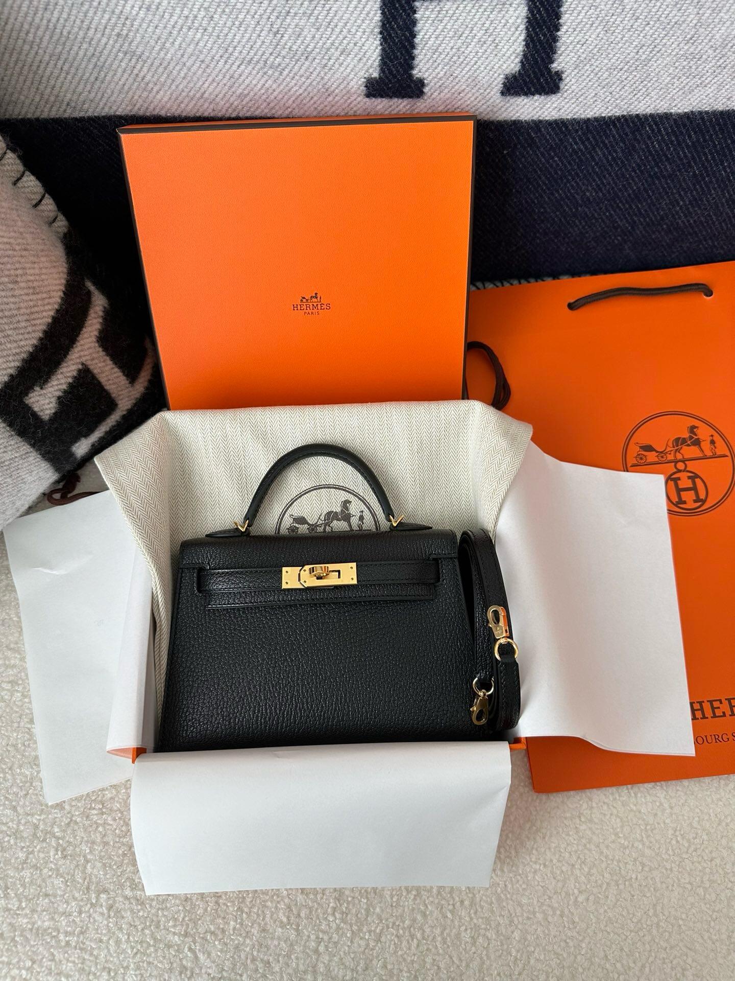 H**me5 mini kelly chèvre 19