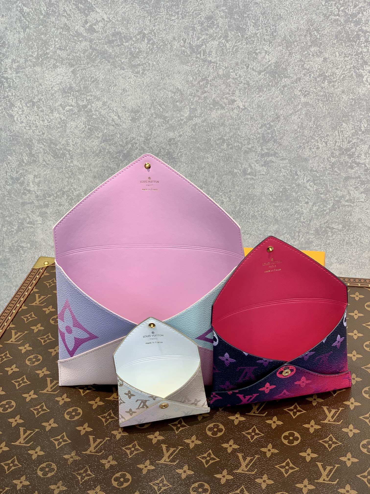 l0*is V*t0n pochette kirigami bag-15.5*11.5*0.5cm