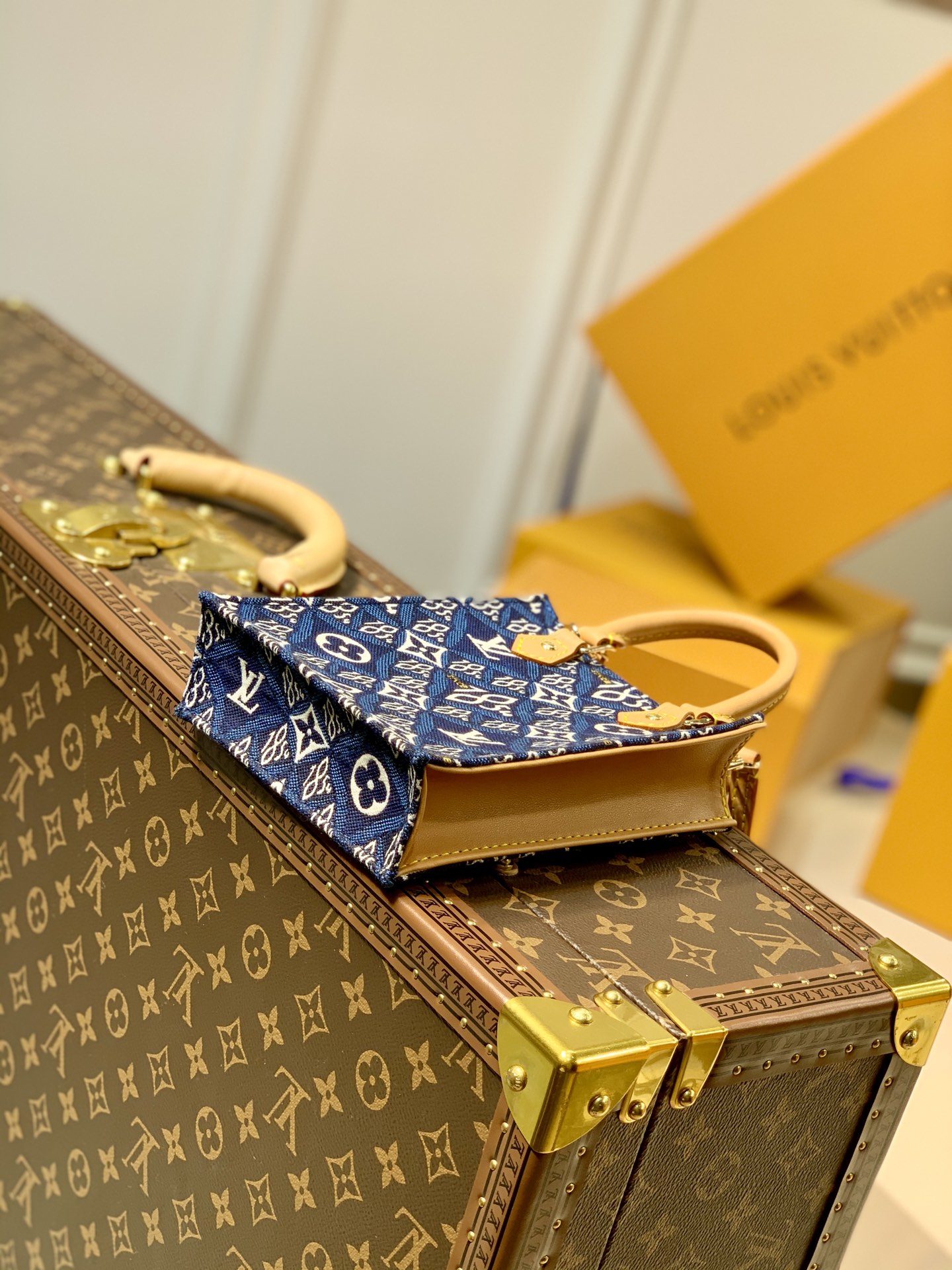 l0*is V*t0n petie sac plat tote-17*14*5.5cm