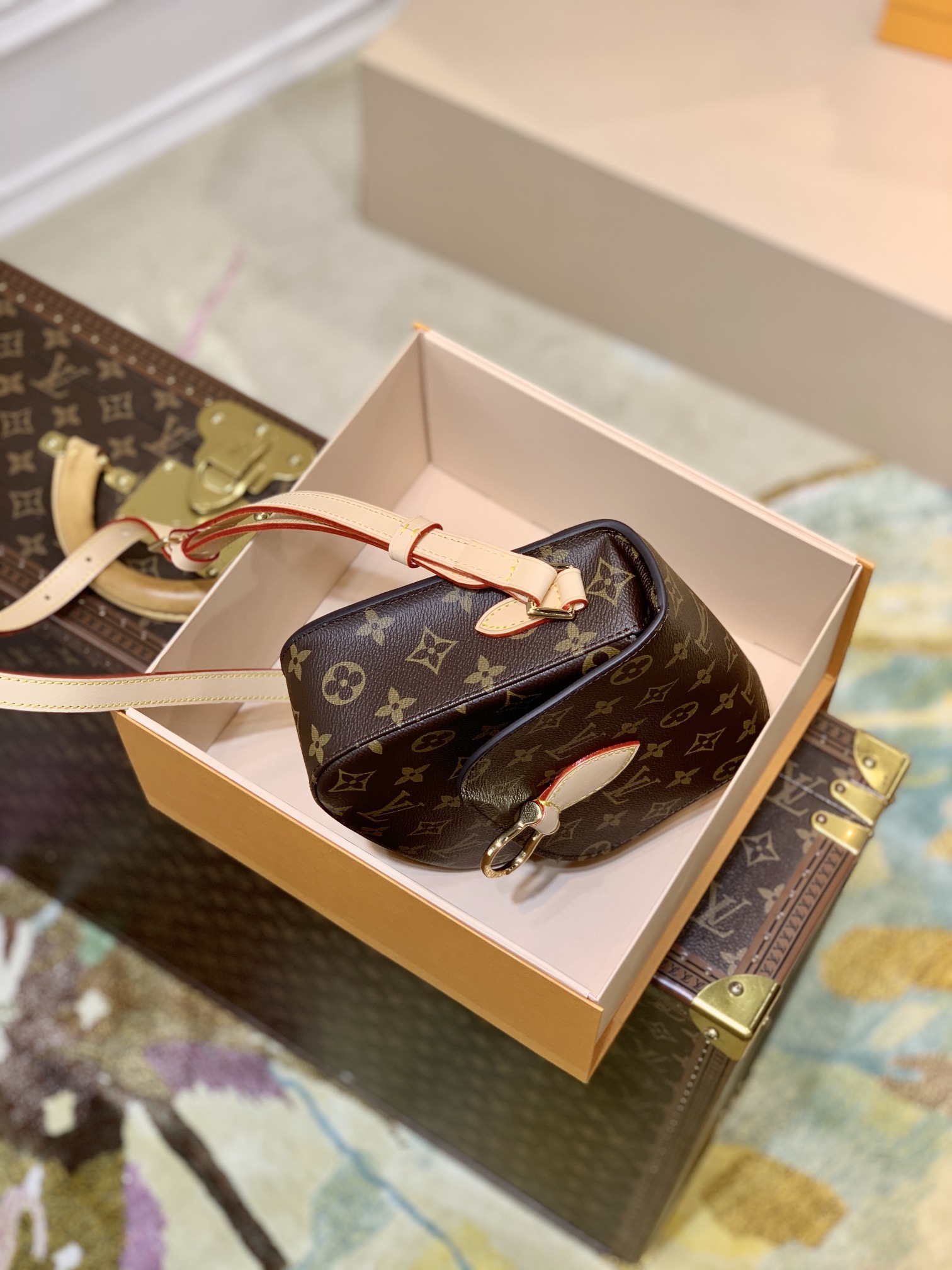 l0*is V*t0n vintage saint cloud handbags -m51245-19 × 6 × 17cm