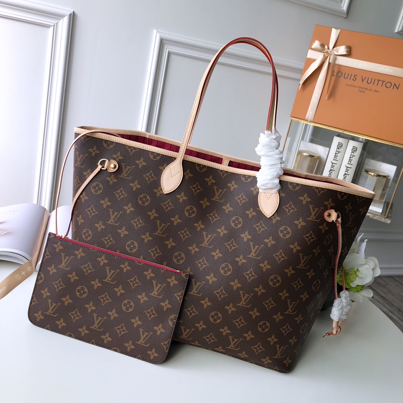 l0*is V*t0n neverfull gm (rose red inside) -40*33*20cm
