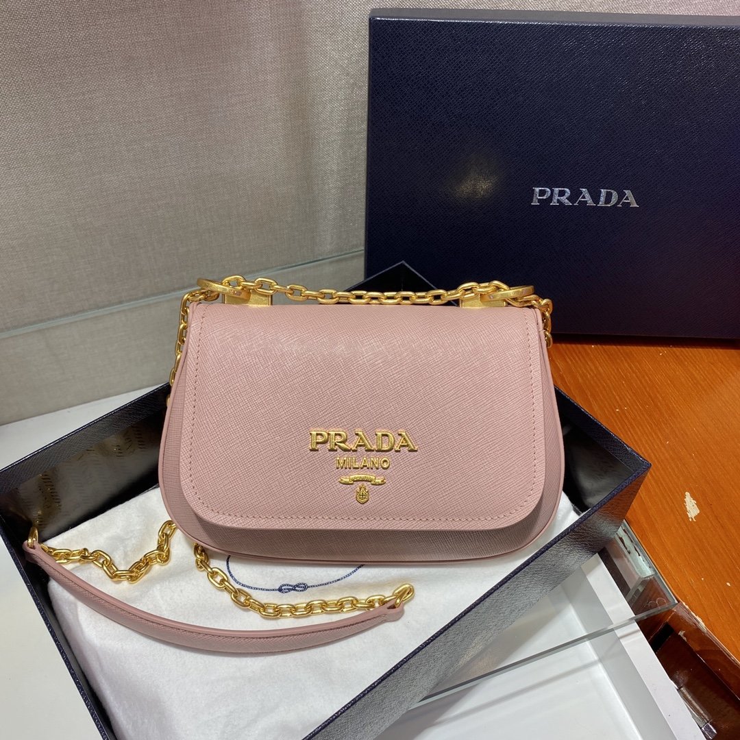 Pra*a saffiano chain bag1bd275-22*14*7cm