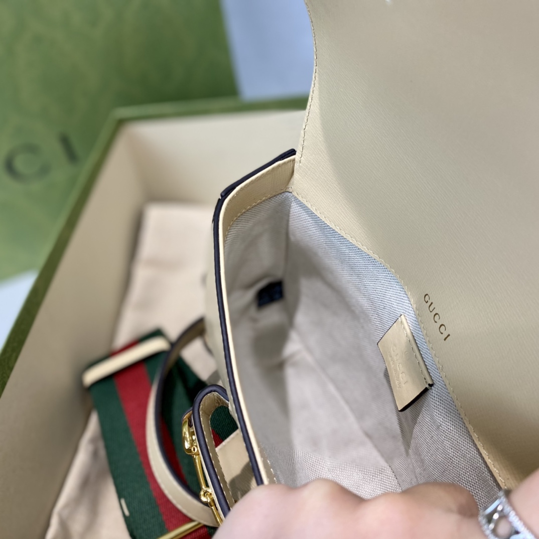 G*u*i 1955 horsebit shoulder bag-20.6*14.4*5.1cm