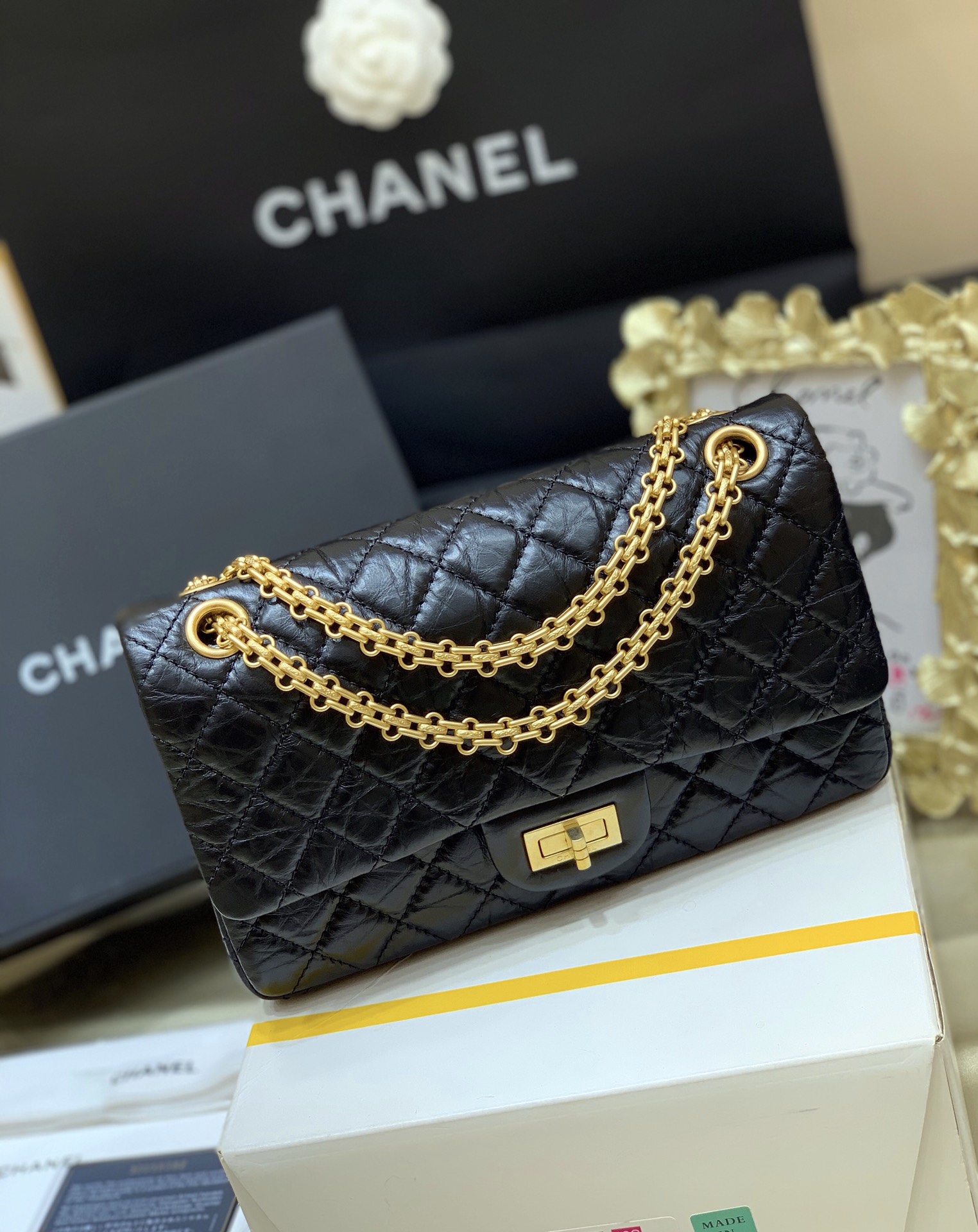 Ch@nel Reissue 2.55 Flap Bag -28CM