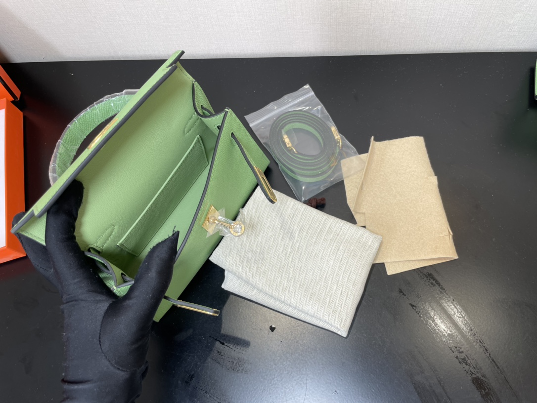 H**mes kelly-gold&silver hardware-19cm