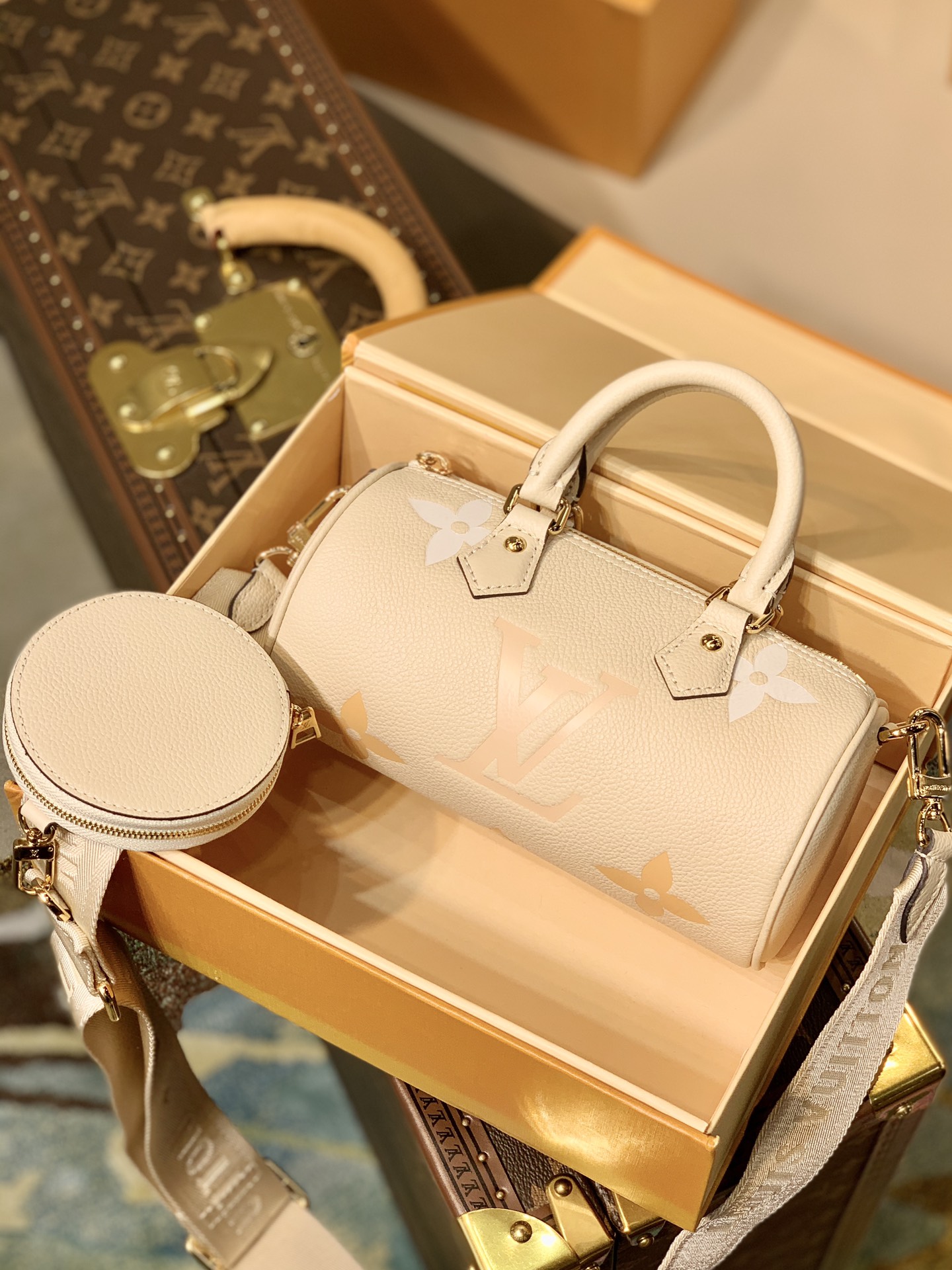 l0*is V*t0n m45707 papillon bb handbag-20*10*10cm