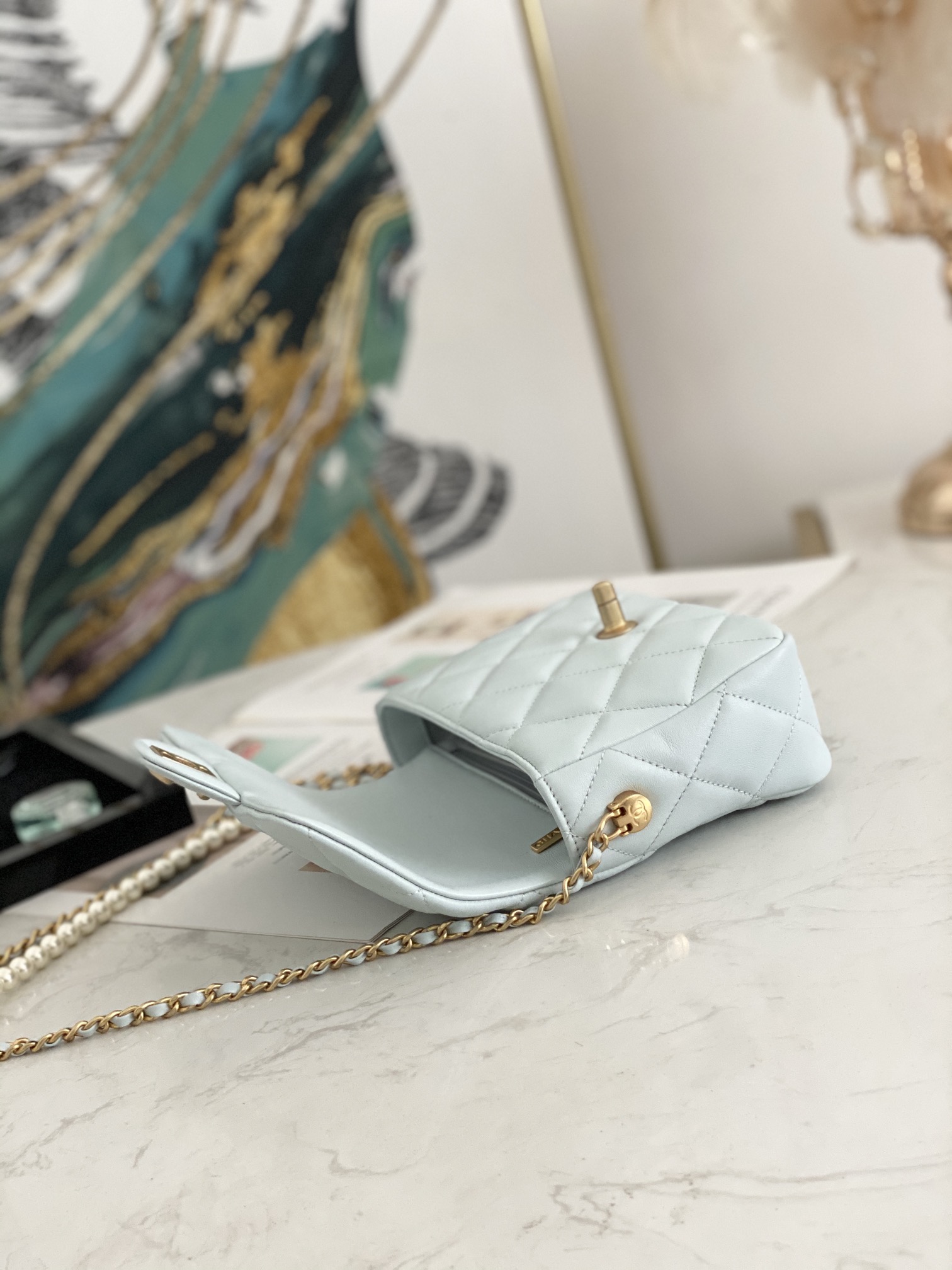 Ch@nel Flap Bag-13*19*6CM