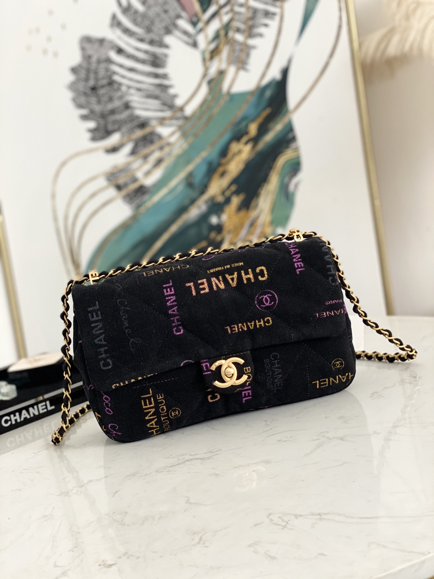 Ch@nel Flap Bag-16×28×6CM