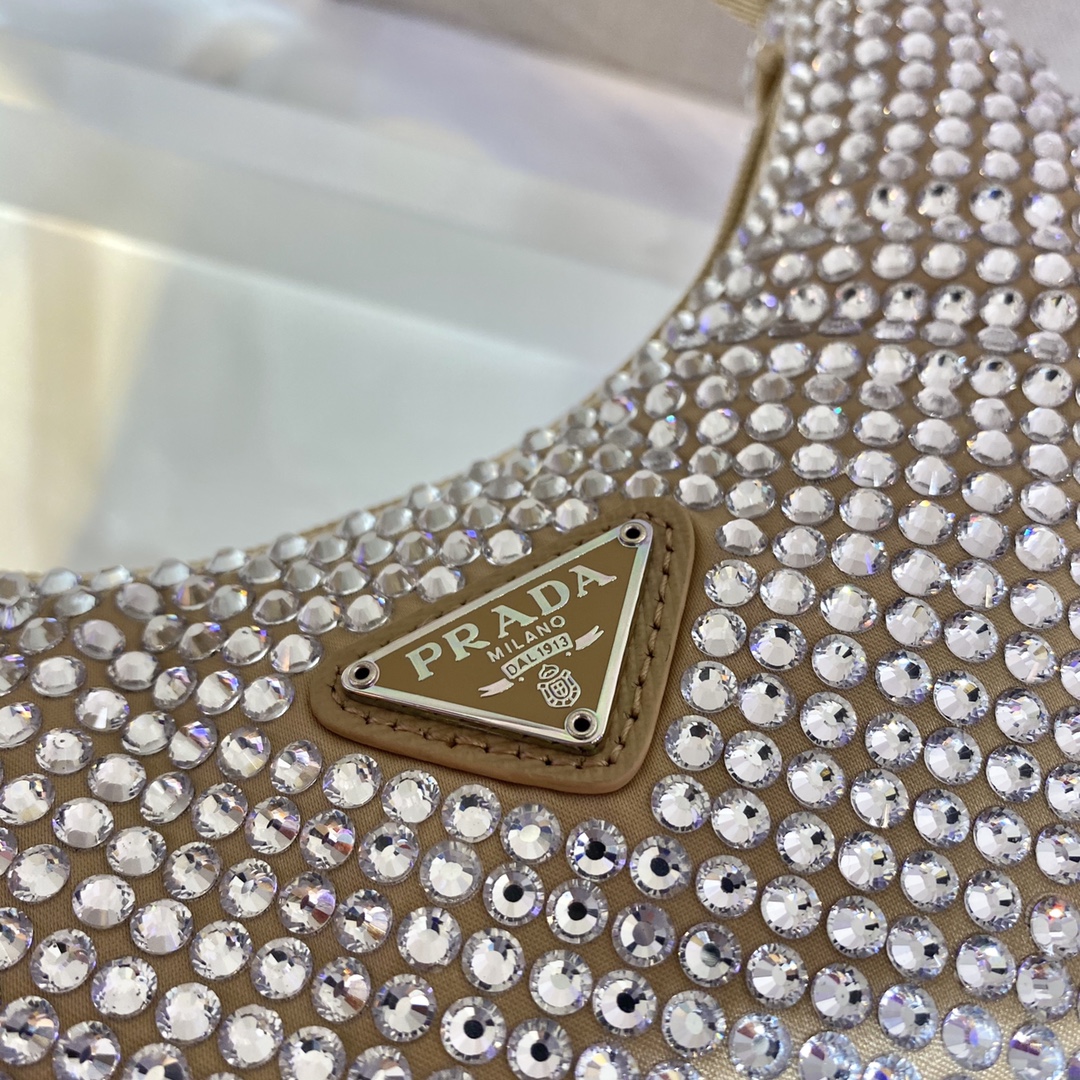 Pra*a nylon 1ne515 hobo bag-23*14*5cm