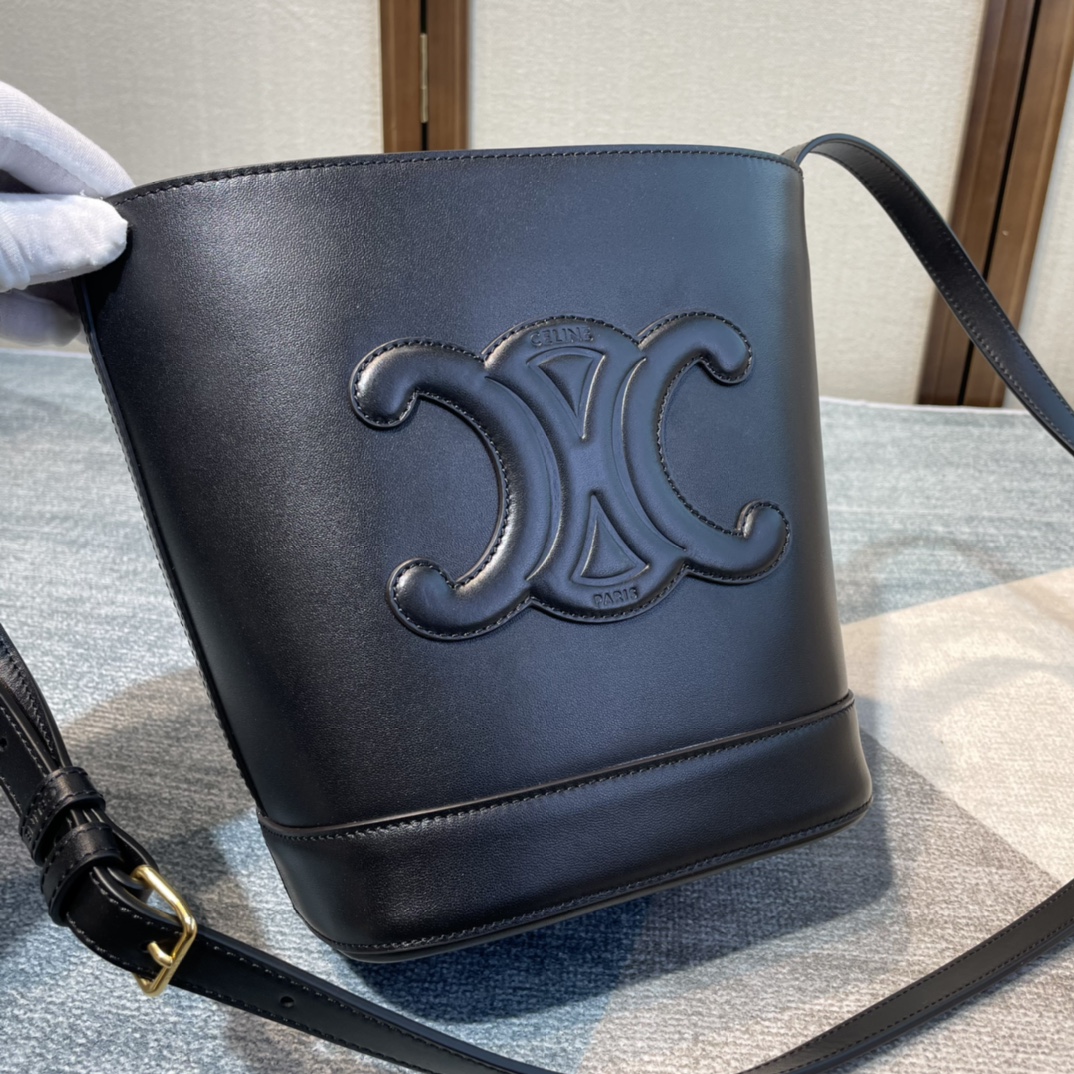 Ce**e cuir bucket-30×22×13cm