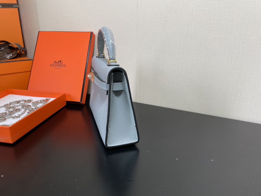H**mes kelly-gold&silver hardware-19cm