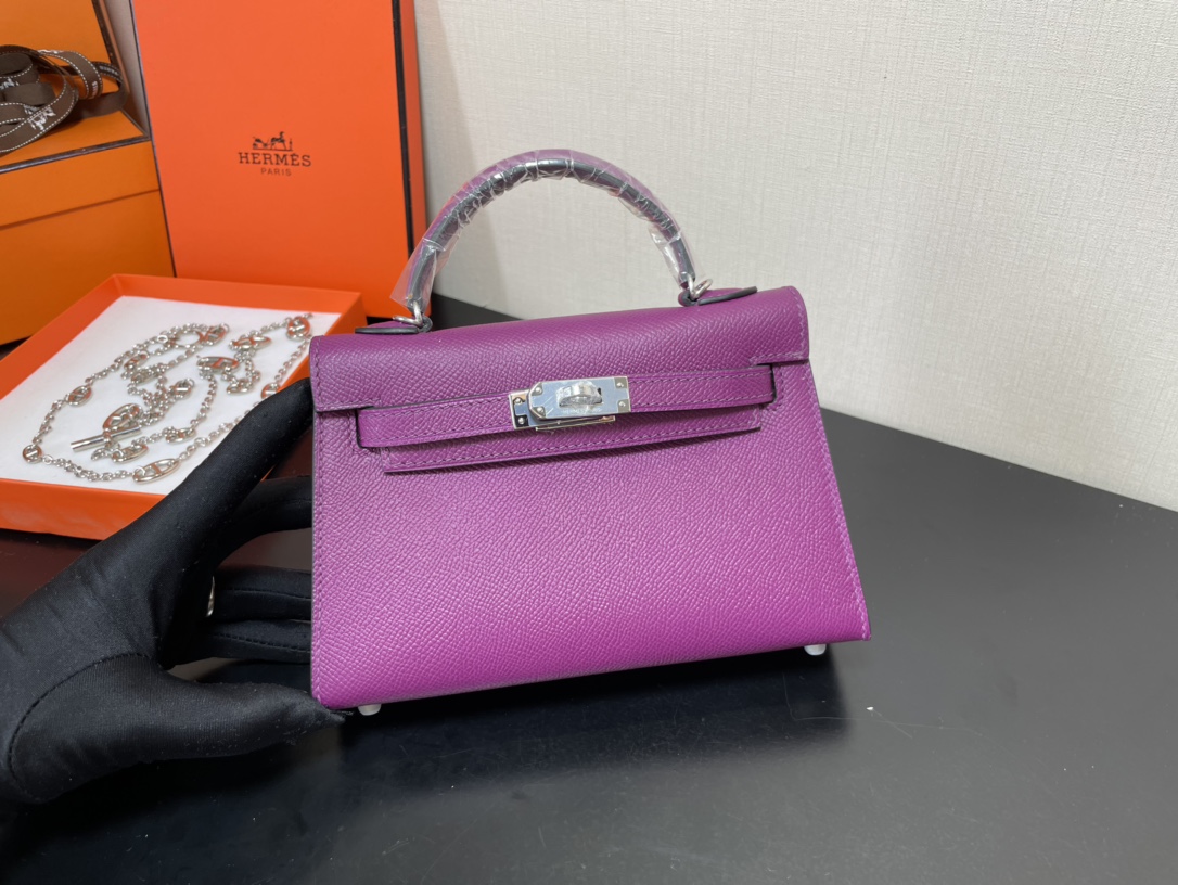 H**mes kelly-gold&silver hardware-19cm