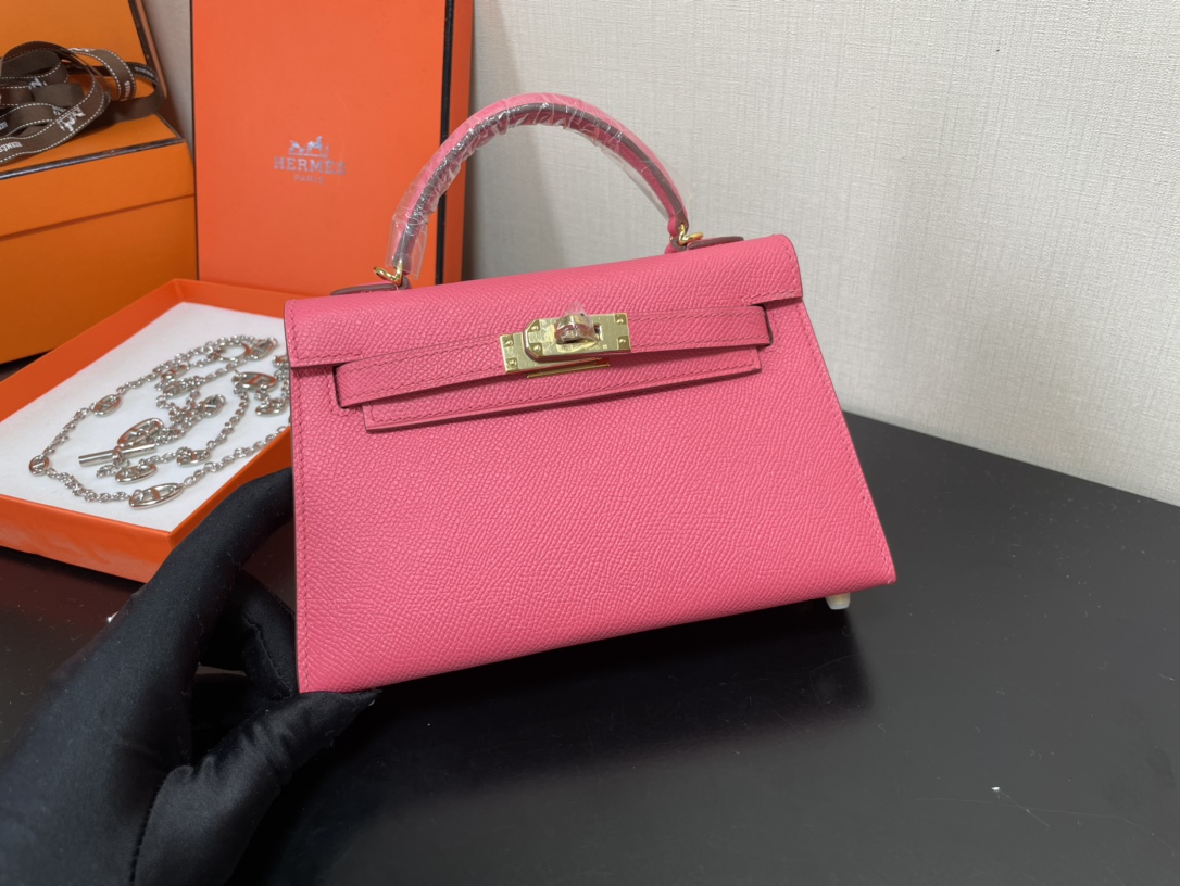 H**mes kelly-gold&silver hardware-19cm