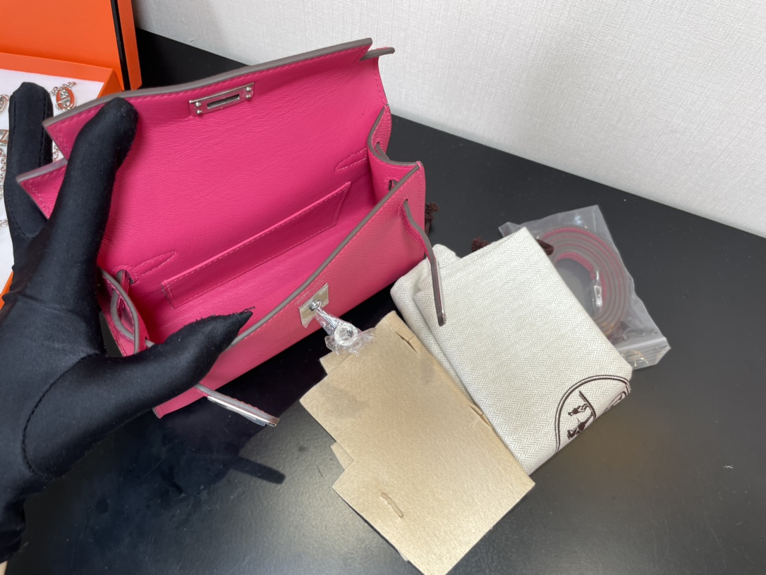 H**mes kelly-gold&silver hardware-19cm