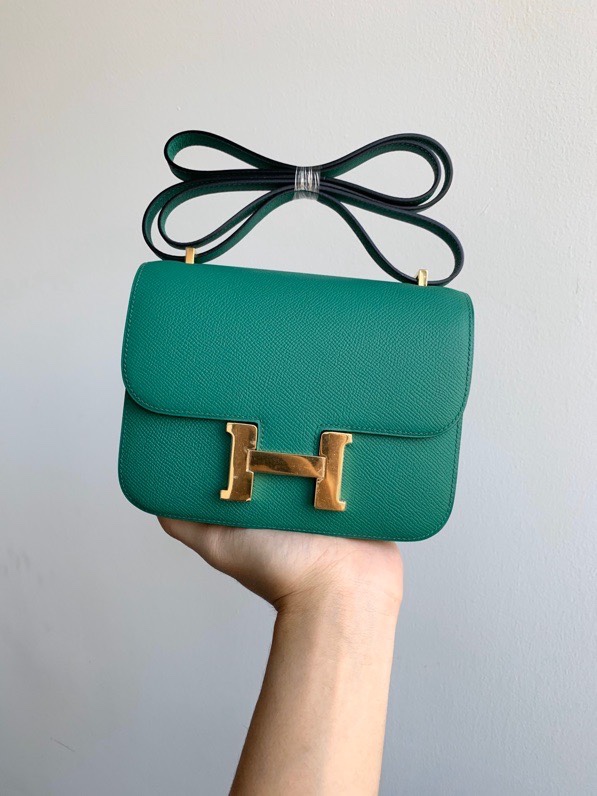 H**mes constance epsom leather-19cm